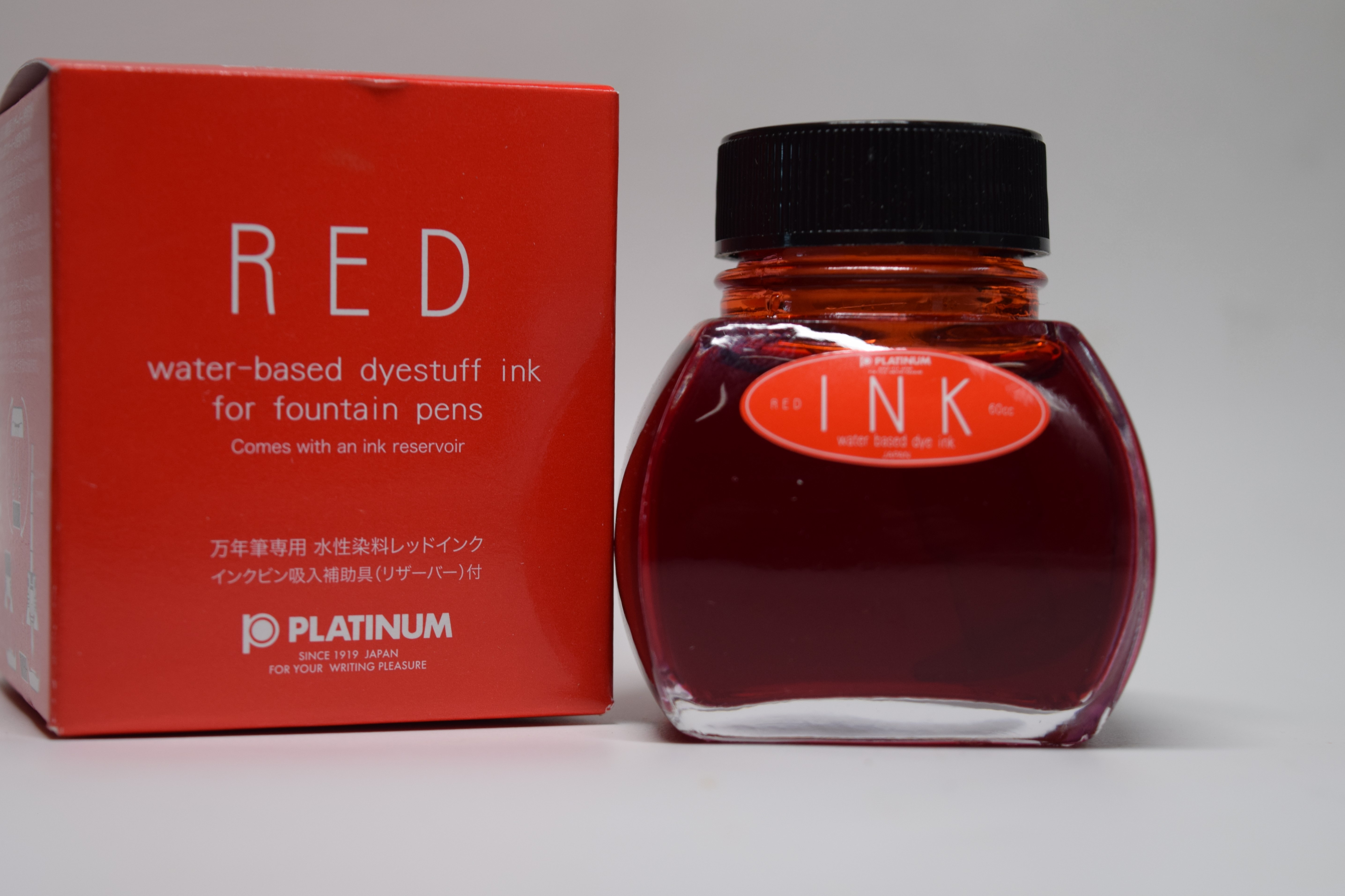 Platinum Dyestuff Ink - Red 60ml