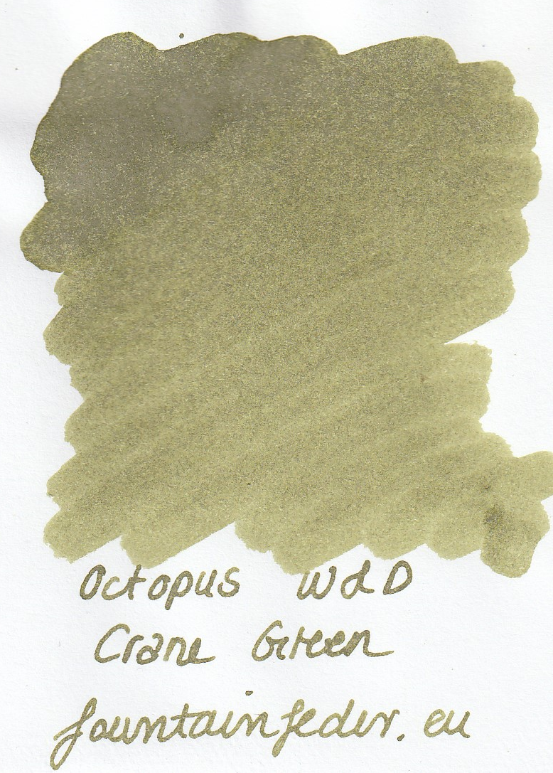 Octopus Fluids Write & Draw - Crane Green Ink Sample 2ml  