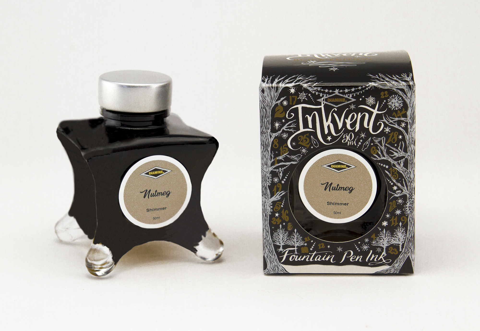 Diamine Inkvent Black Edition - Nutmeg 50ml  Diamine Inkvent Black Edition - Nutmeg 50ml