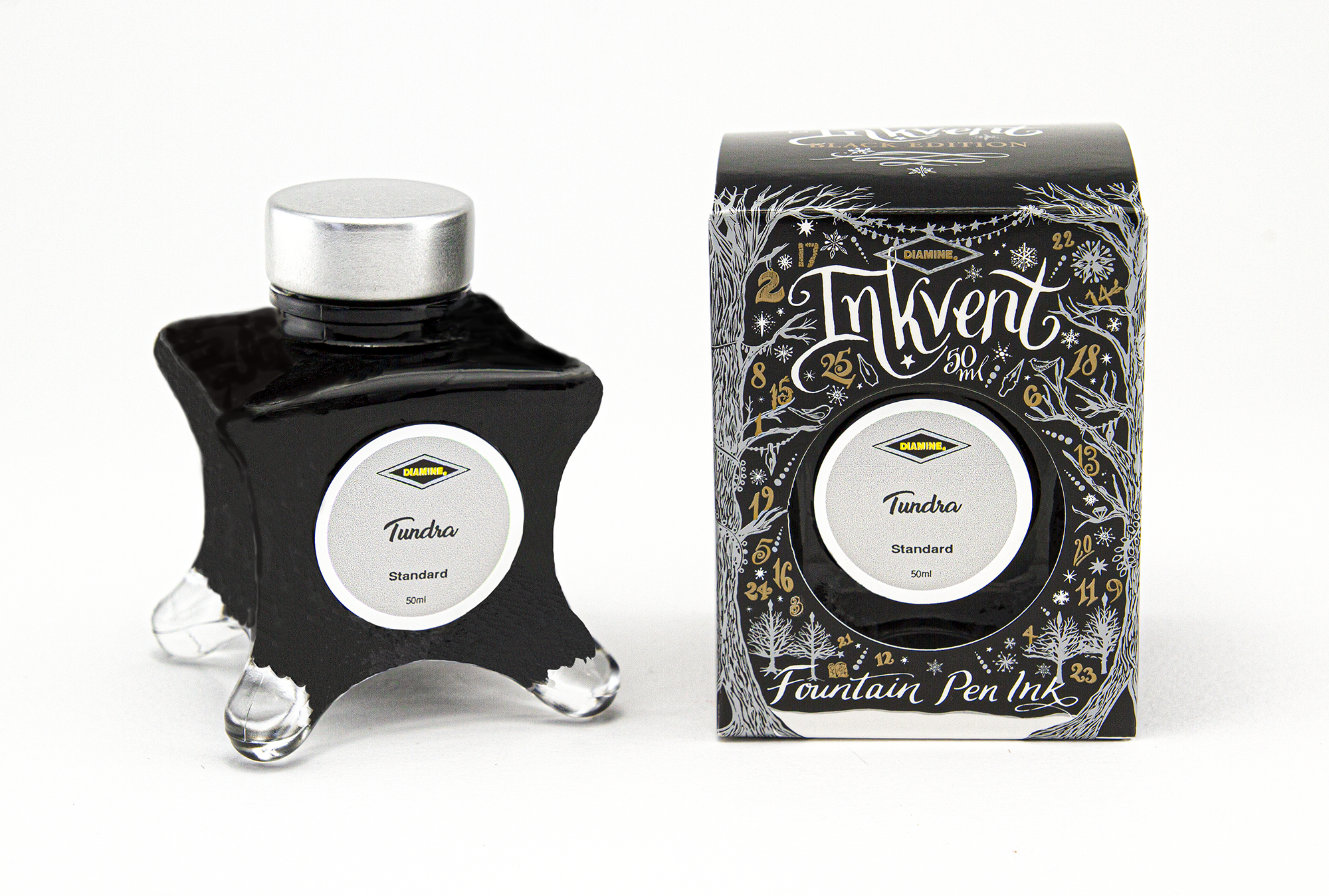 Diamine Inkvent Black Edition - Tundra 50ml  Diamine Inkvent Black Edition - Tundra 50ml