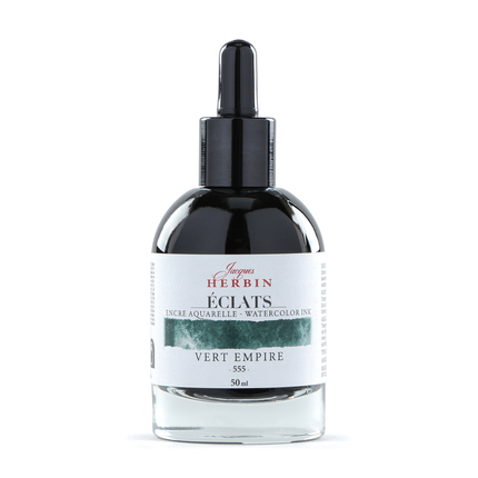 Jacques Herbin Aquarelltine Éclats - Vert Empire 50ml Jacques Herbin Aquarelltine Éclats - Vert Empire 50ml