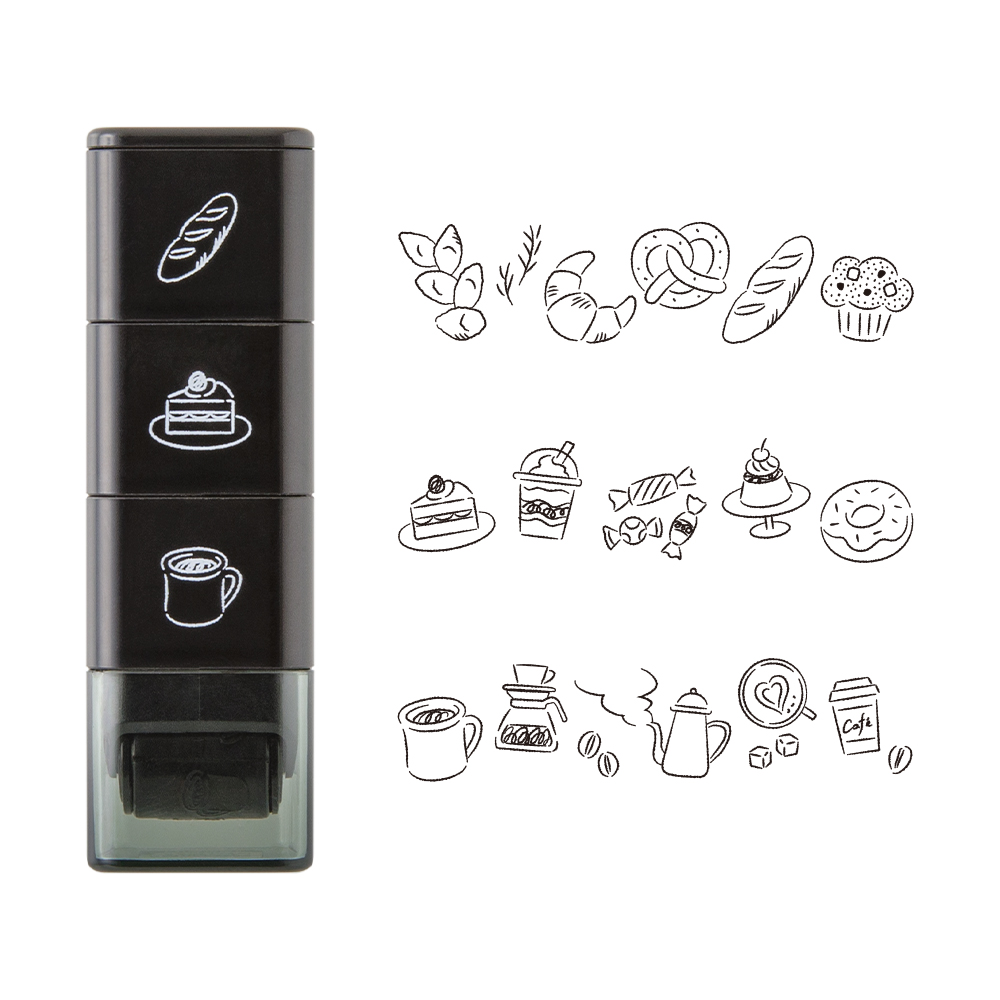 Midori Paintable Stamp Roller - Cafe