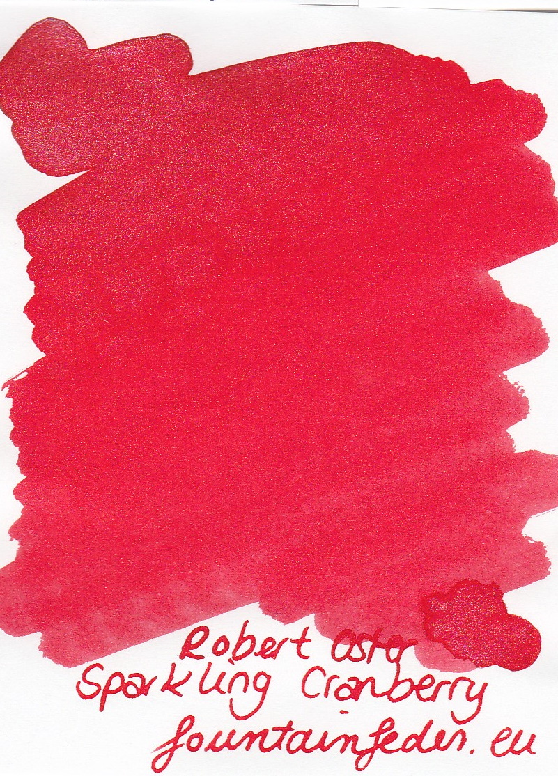Robert Oster Shake`n`Shimmy - Sparkling Cranberry Ink Sample 2ml  Robert Oster Shake`n`Shimmy - Sparkling Cranberry Ink Sample 2ml