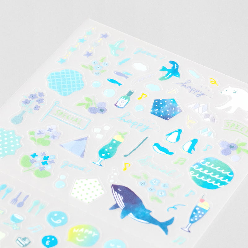 Midori Color Blue Sticker