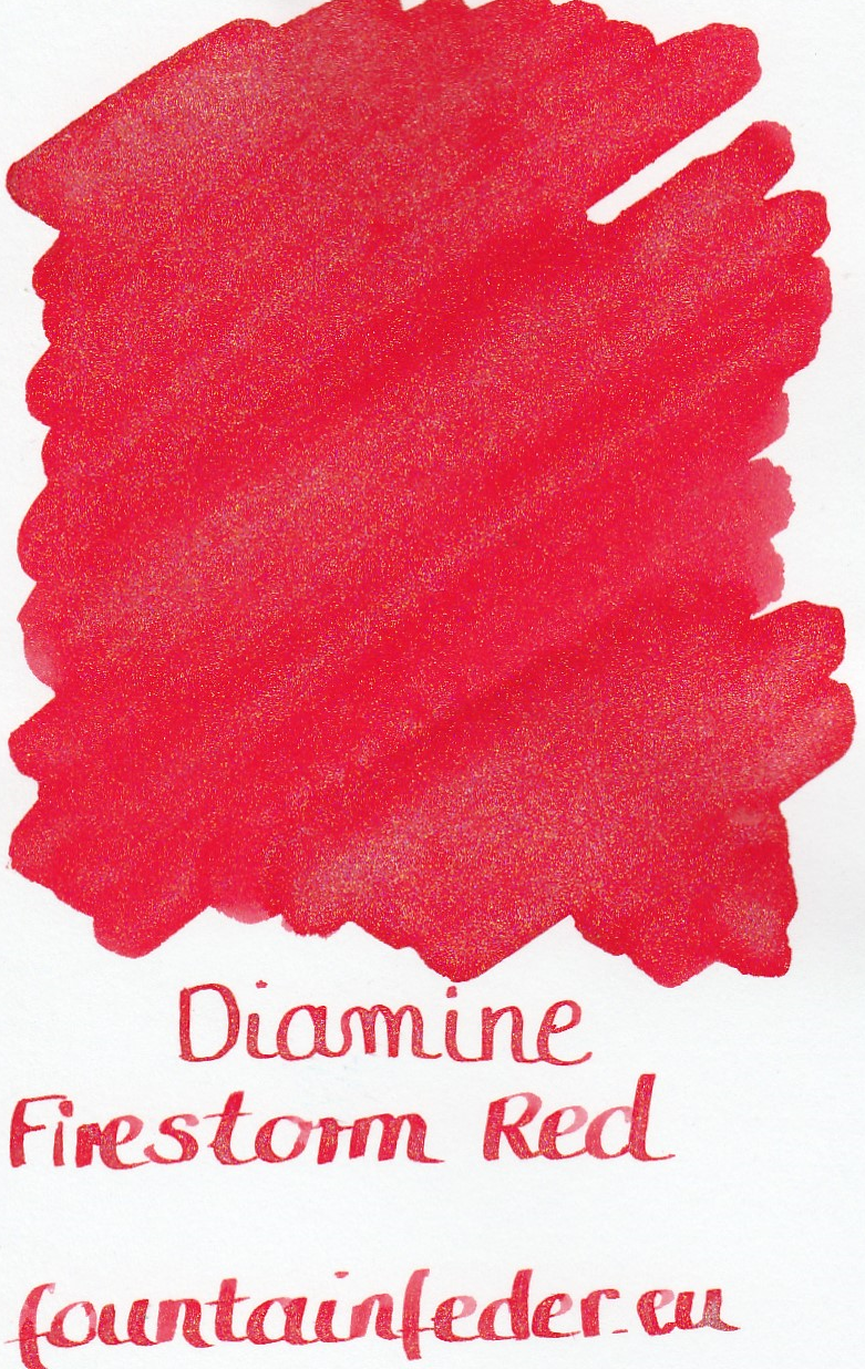 Diamine Shimmer Firestorm Red Ink Sample 2ml Diamine Shimmer Firestorm Red Ink Sample 2ml