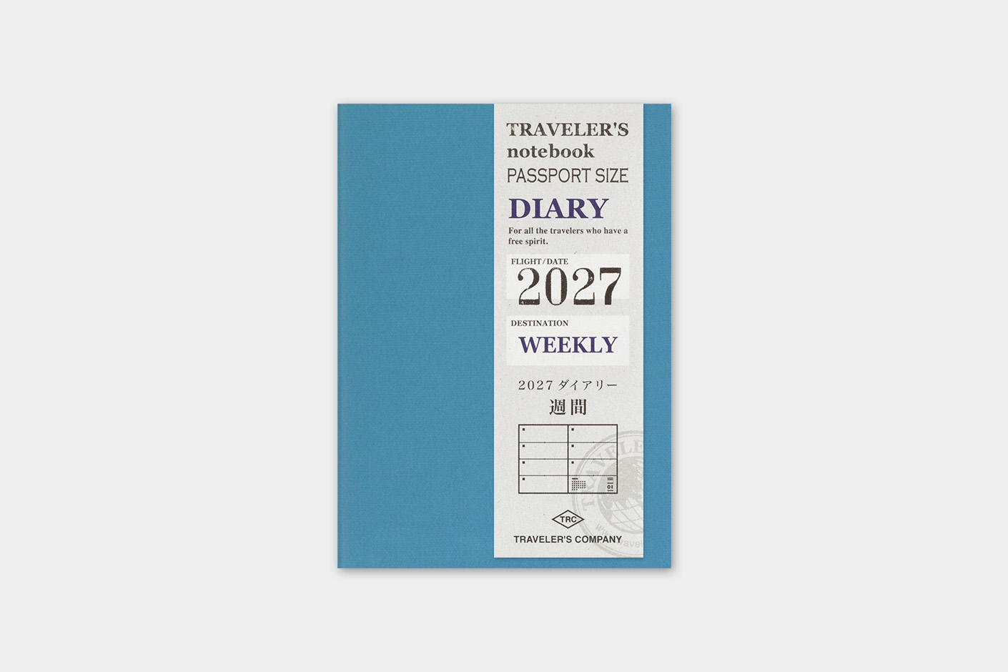 Traveler`s Company 2027 - Weekly Diary Refill Passport Size