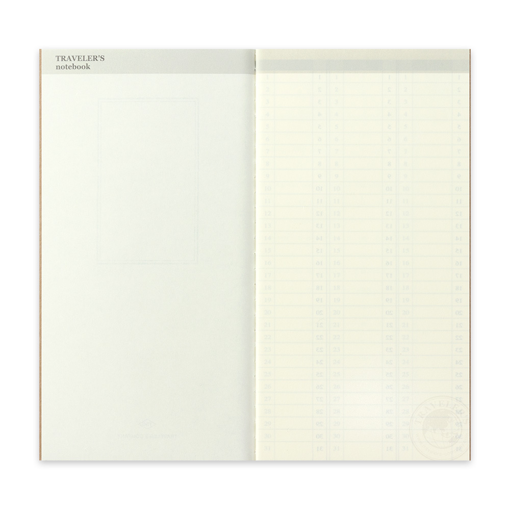 018. Free Diary Refill (Weekly) Regular Size