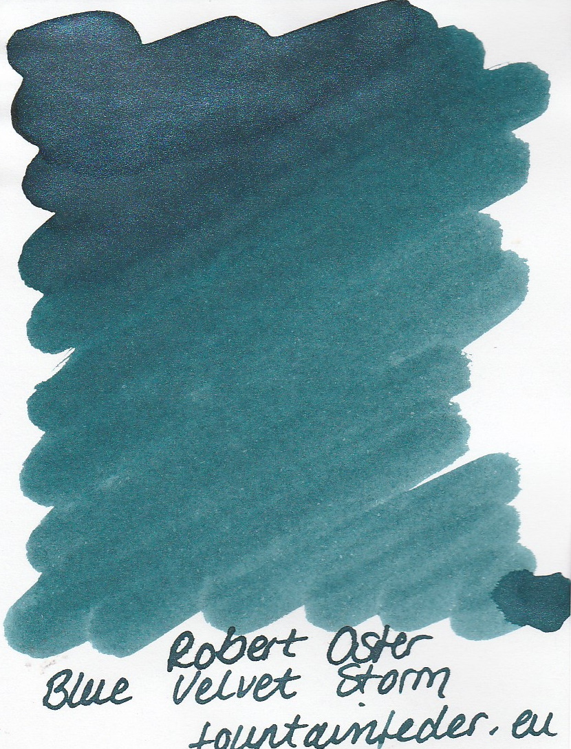 Robert Oster Shake`n`Shimmy - Blue Velvet Storm Ink Sample 2ml   Robert Oster Shake`n`Shimmy - Blue Velvet Storm Ink Sample 2ml