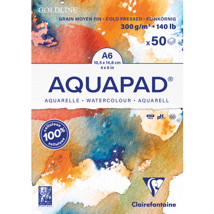 Clairefontaine Aquapad Goldline, A6