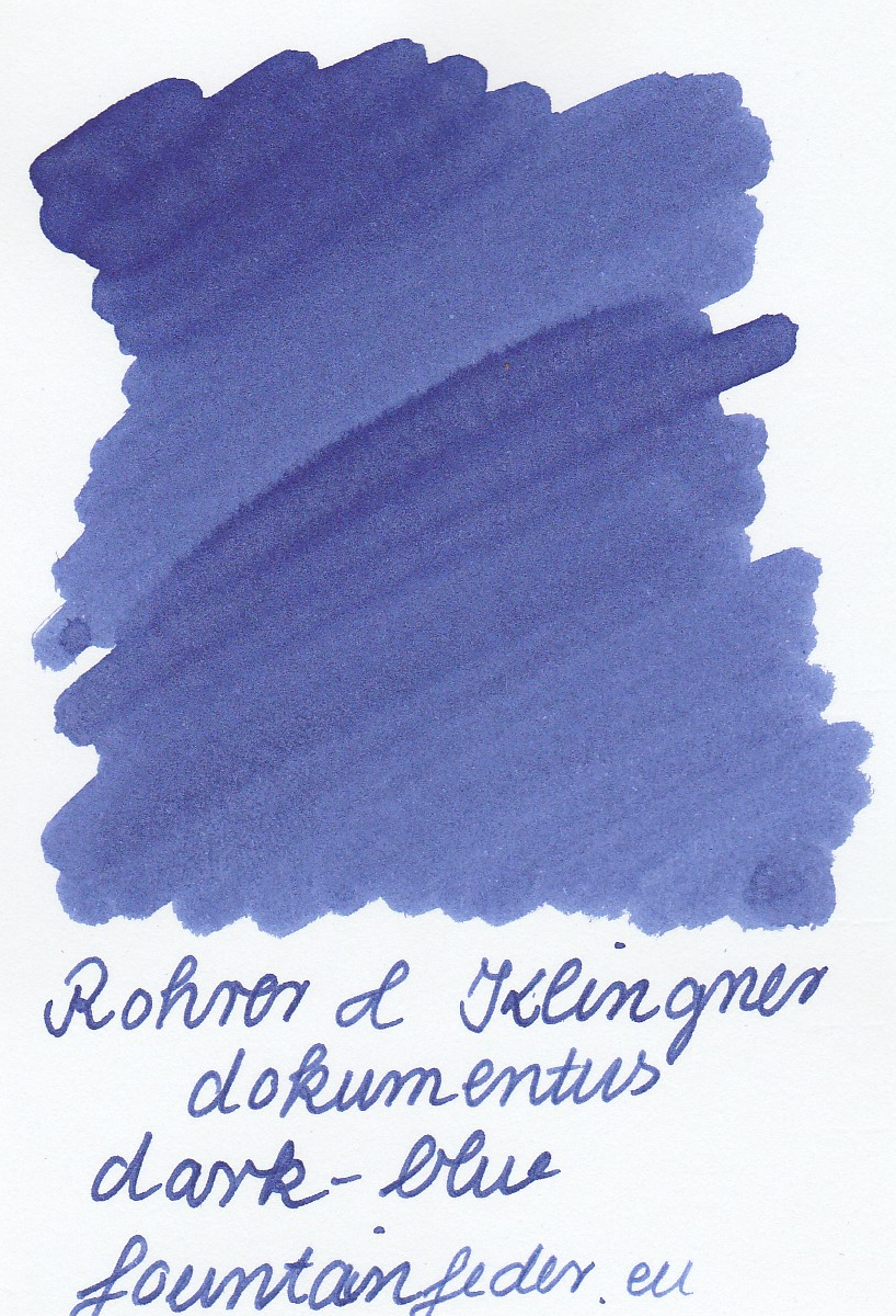 Rohrer & Klingner Dokumentus Dark Blue Ink Sample 2ml