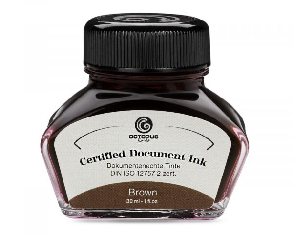 Octopus Document Ink - Brown 30ml 