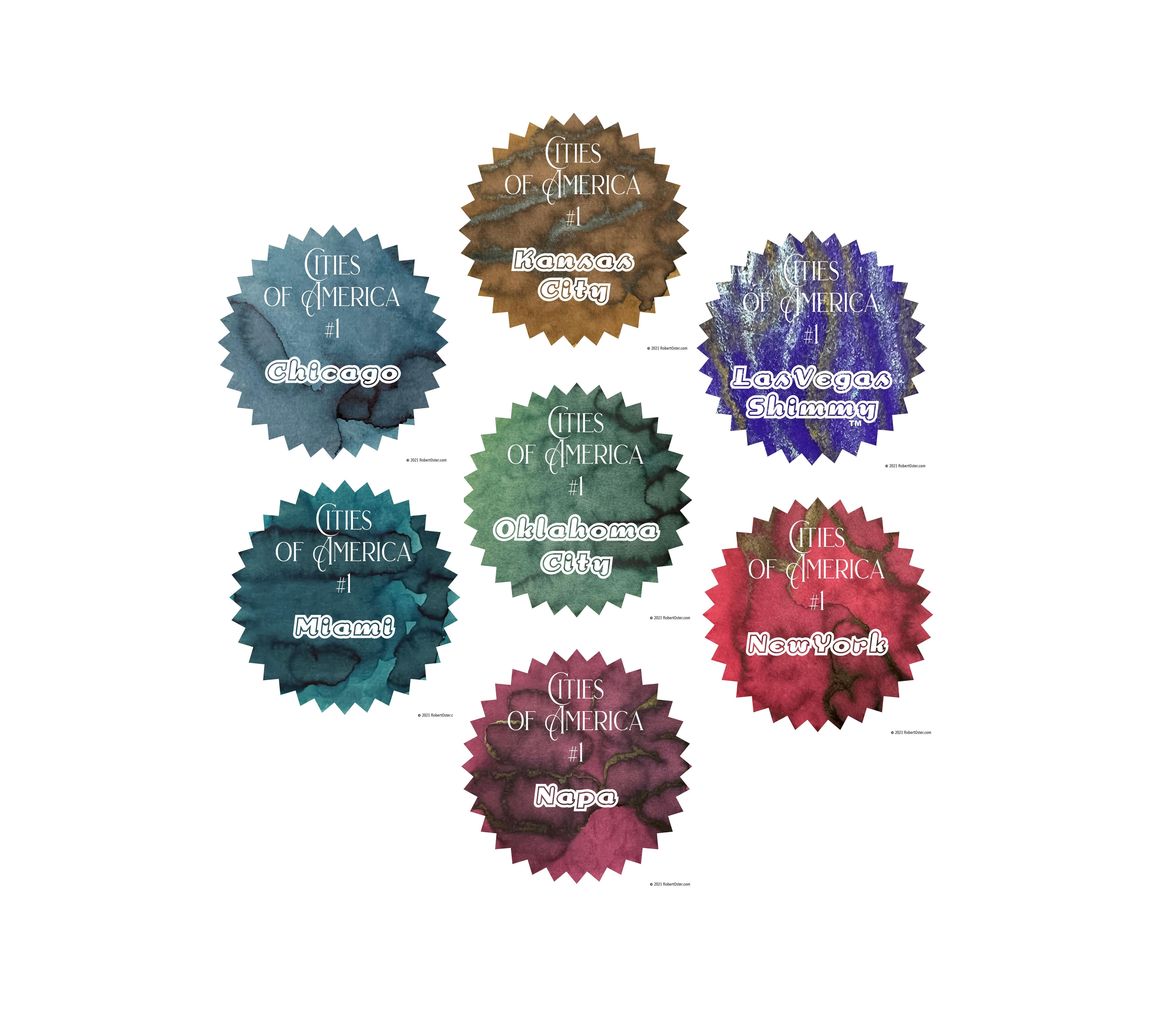 Cities of America Ink Sample Set Cities of America Ink Sample Set