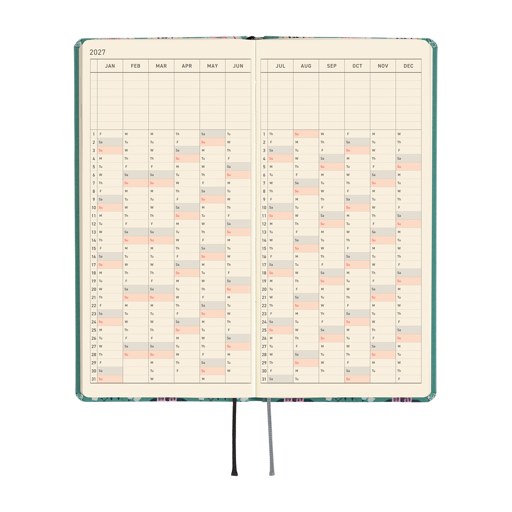Hobonichi Yumi Kitagishi: White Cat Wallpaper - 2027