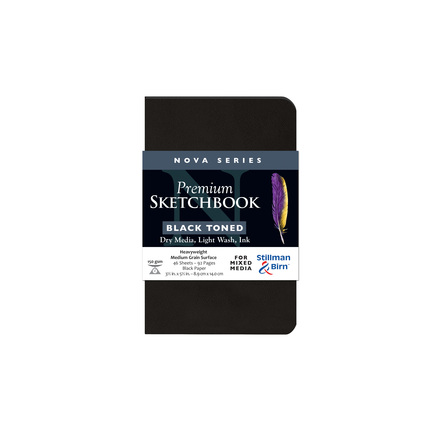 Stillman & Birn Nova Series Sketchbook 150g - Black toned