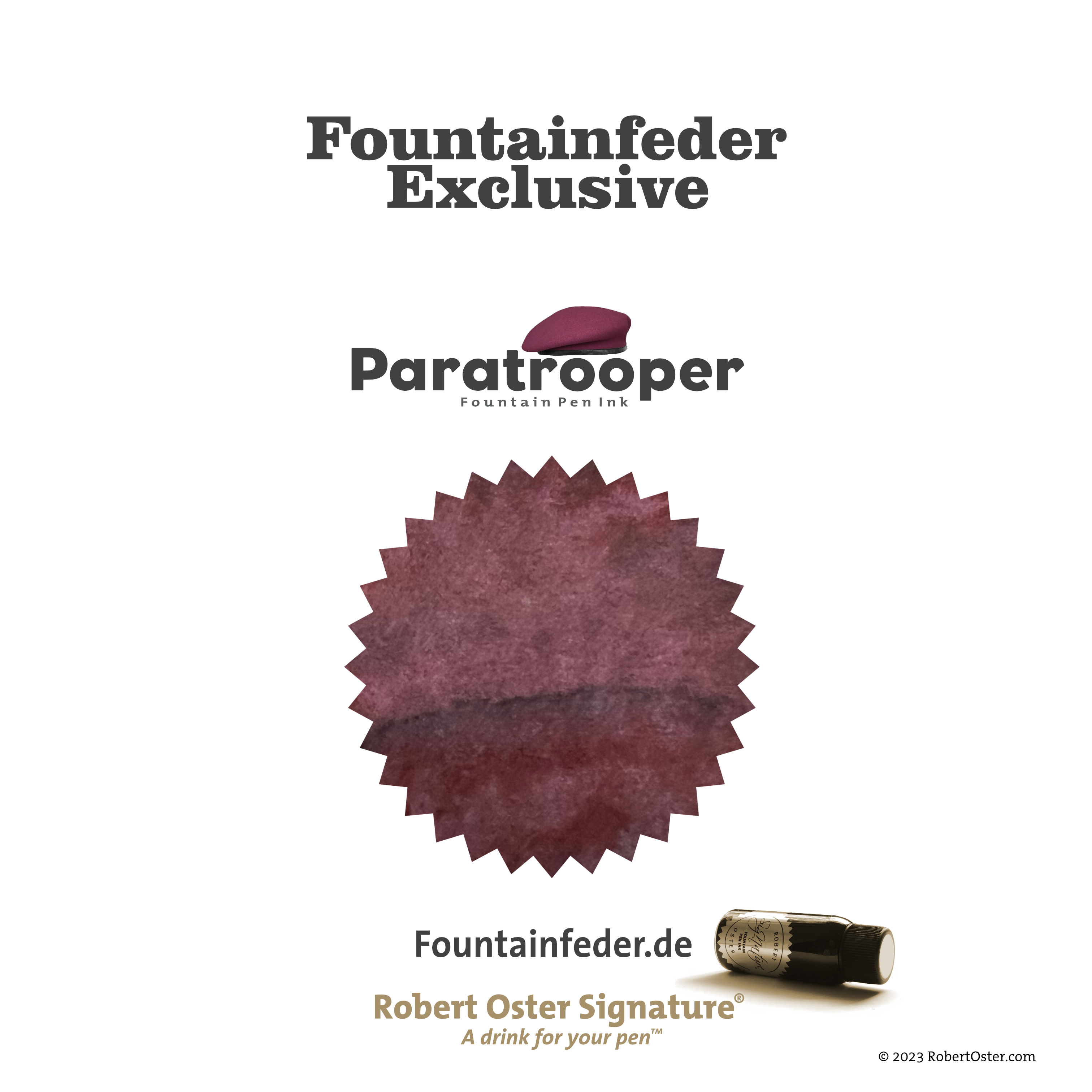 Robert Oster Fountainfeder Exclusive - Paratrooper 2ml Ink Sample