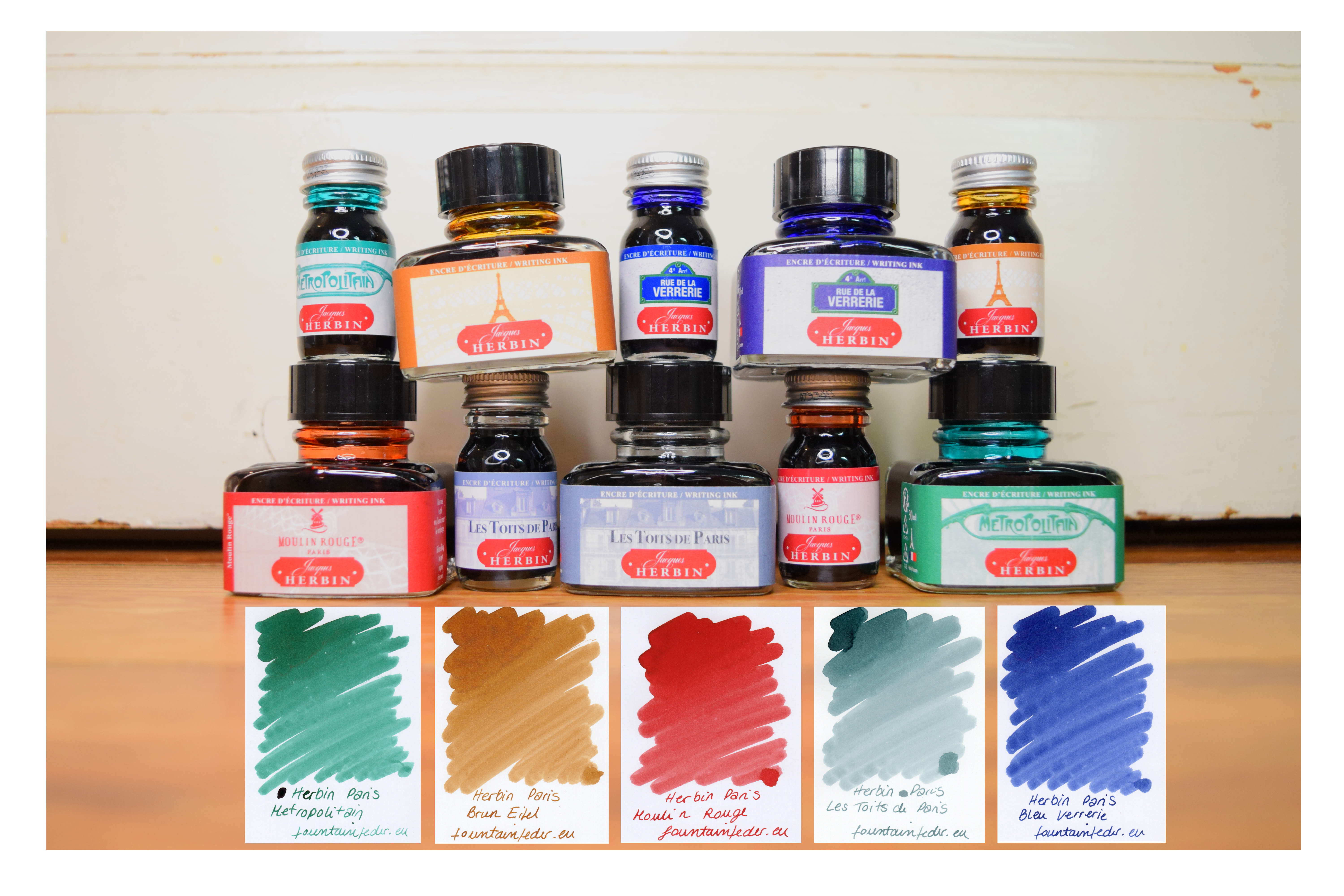 Jacques Herbin Colours of Paris - Brun Eifel Ink Sample 2ml