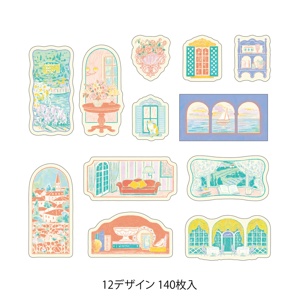 Midori Yuru Log Vol.3 Roll Sticker Window Views