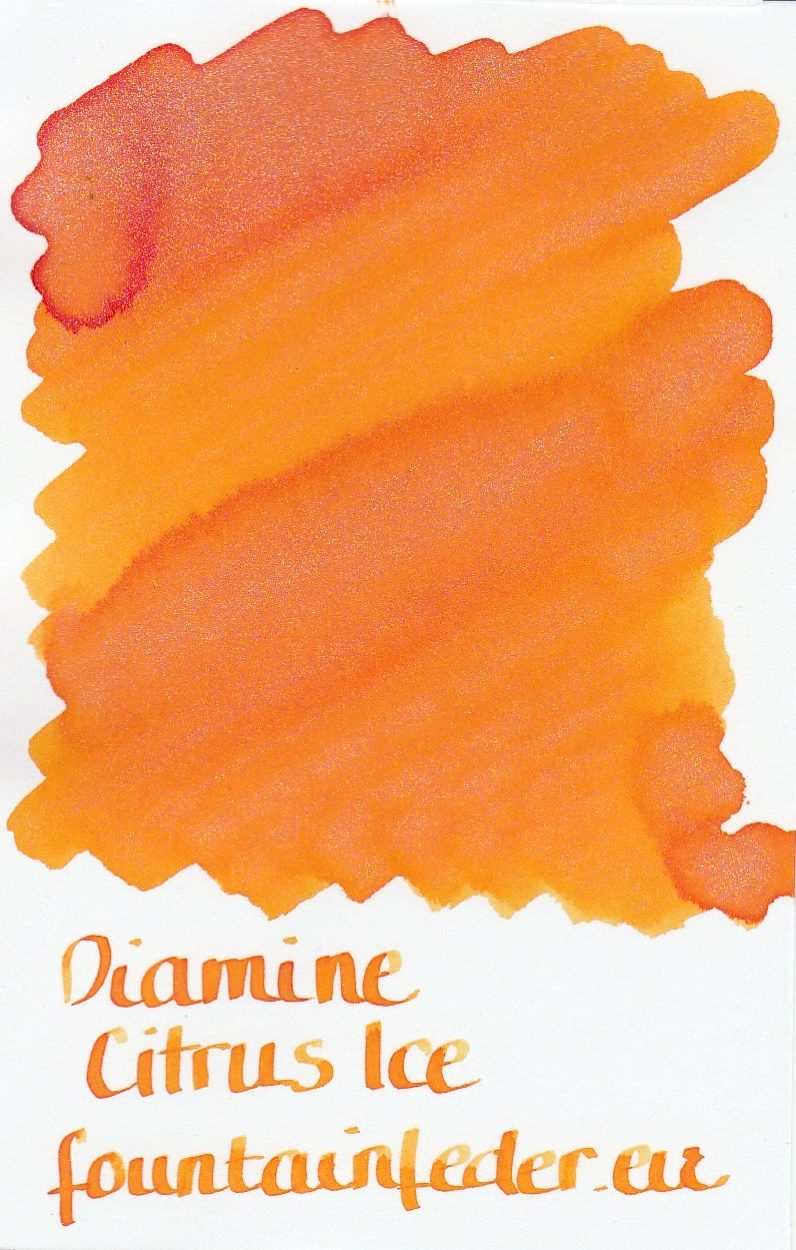 Diamine Shimmer Citrus Ice Ink Sample 2ml