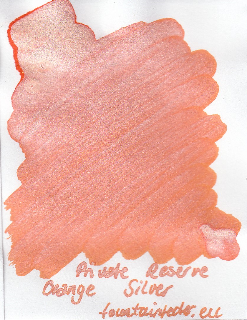 Private Reserve Pearlescent - Orange Silver Ink Sample 2ml   Private Reserve Pearlescent - Orange Silver Ink Sample 2ml