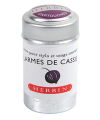 Herbin Ink Cartriges Larmes de Cassis , 6 per tin