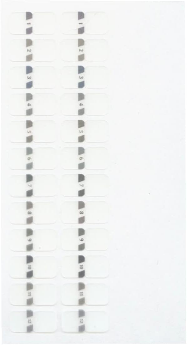 Midori Index Label S Chiratto Numbers
