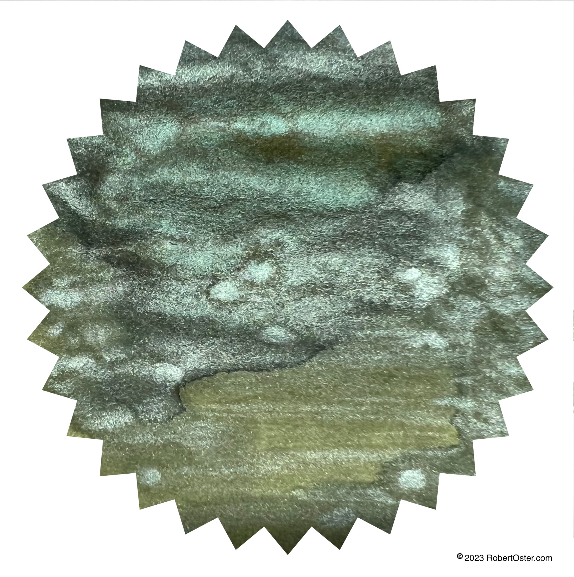 Robert Oster Holiday Shimmies - Candied Mint Ink Sample 2ml  Robert Oster Holiday Shimmies - Candied Mint Ink Sample 2ml