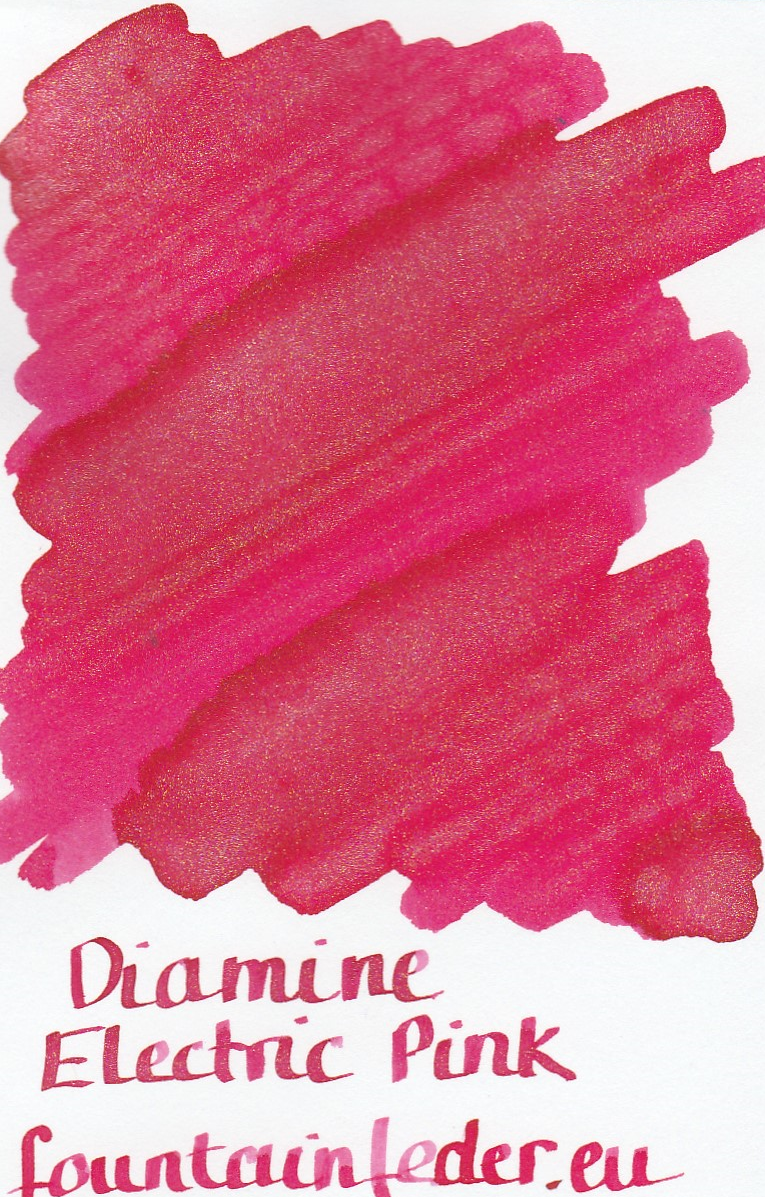Diamine Shimmer Electric Pink Ink Sample 2ml