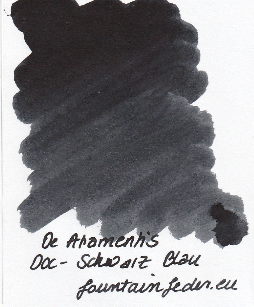 DeAtramentis Document Schwarz Blau- Ink Sample 2ml   DeAtramentis Document Schwarz Blau- Ink Sample 2ml