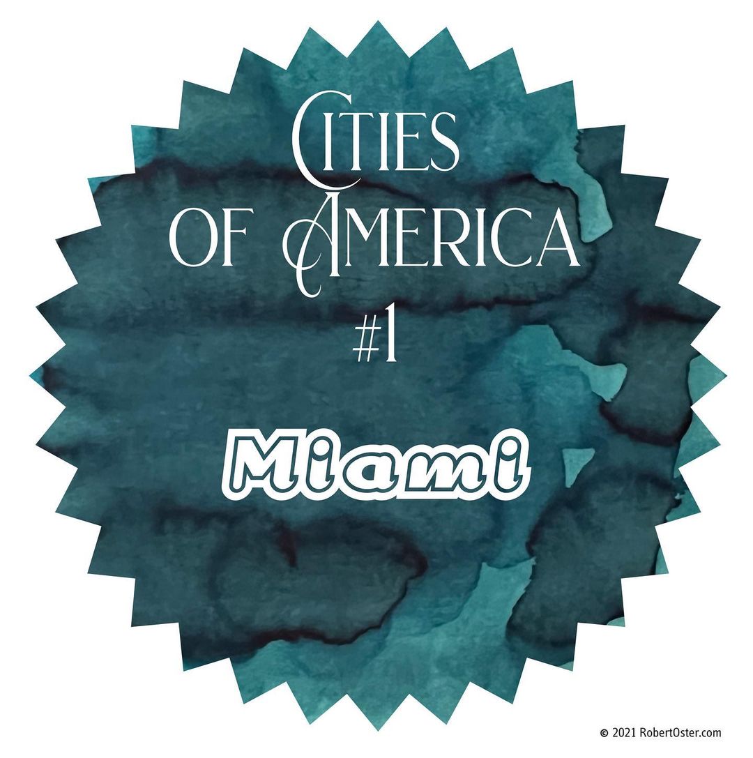 Robert Oster Cities of America - Miami Ink Sample 2ml Robert Oster Cities of America - Miami Ink Sample 2ml