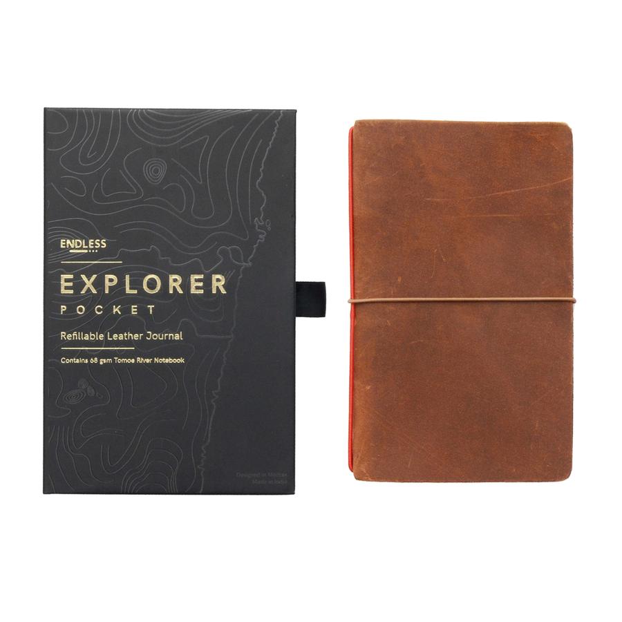 Endless Explorer Pocket - Refillable Leather Journal   