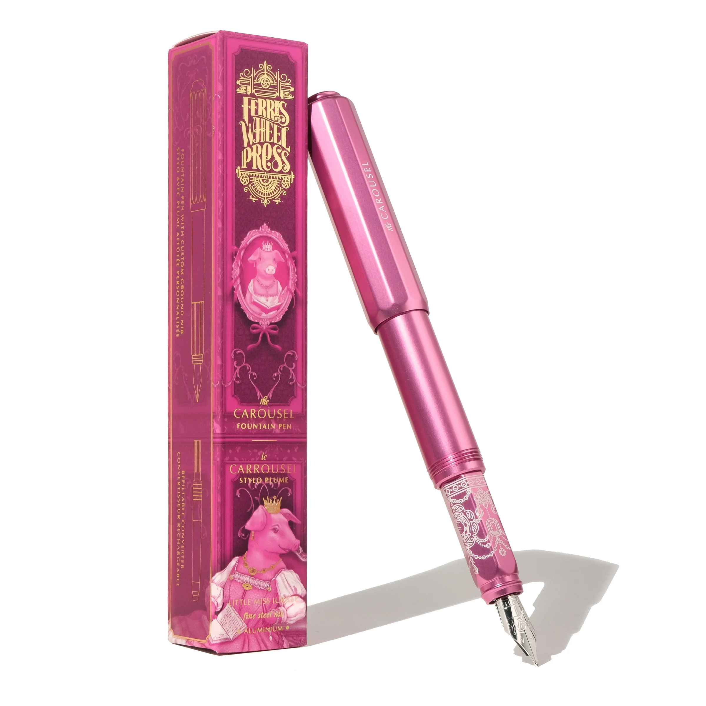 Ferris Wheel Press - Honorary Edition 2024 | Aluminum Carousel Fountain Pen - Little Miss Jubilee