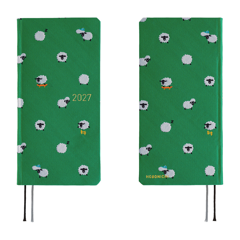 Hobonichi HON  Bow & Tie Sheep Sheep Sheep 2027