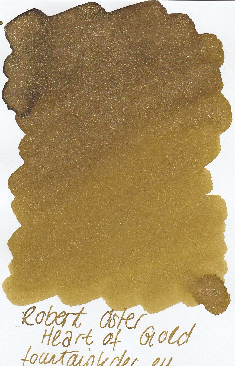 Robert Oster Shake`n`Shimmy - Heart of Gold Ink Sample 2ml  Robert Oster Shake`n`Shimmy - Heart of Gold Ink Sample 2ml