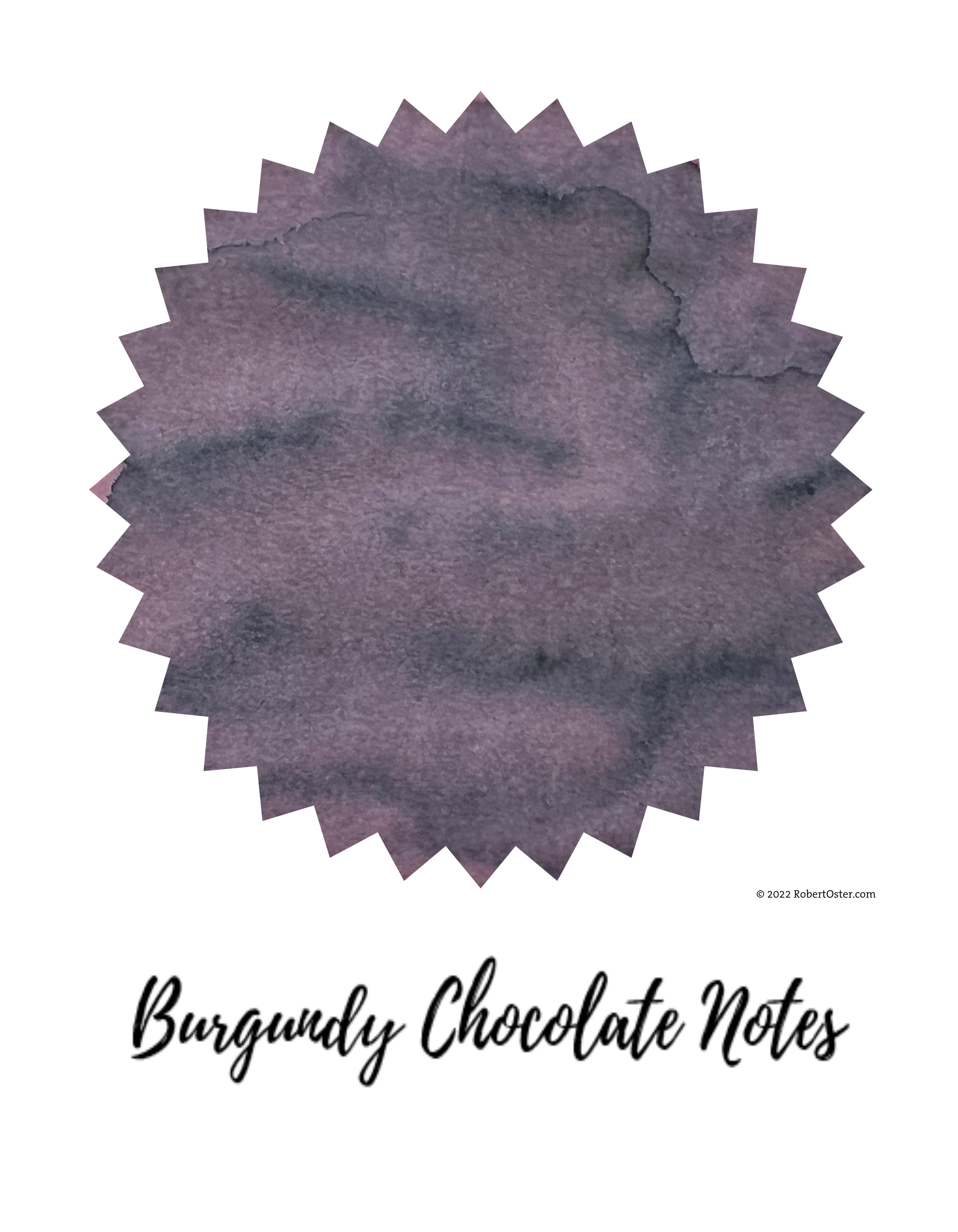 Robert Oster - Burgundy Chocolate Notes 50ml    Robert Oster - Burgundy Chocolate Notes 50ml