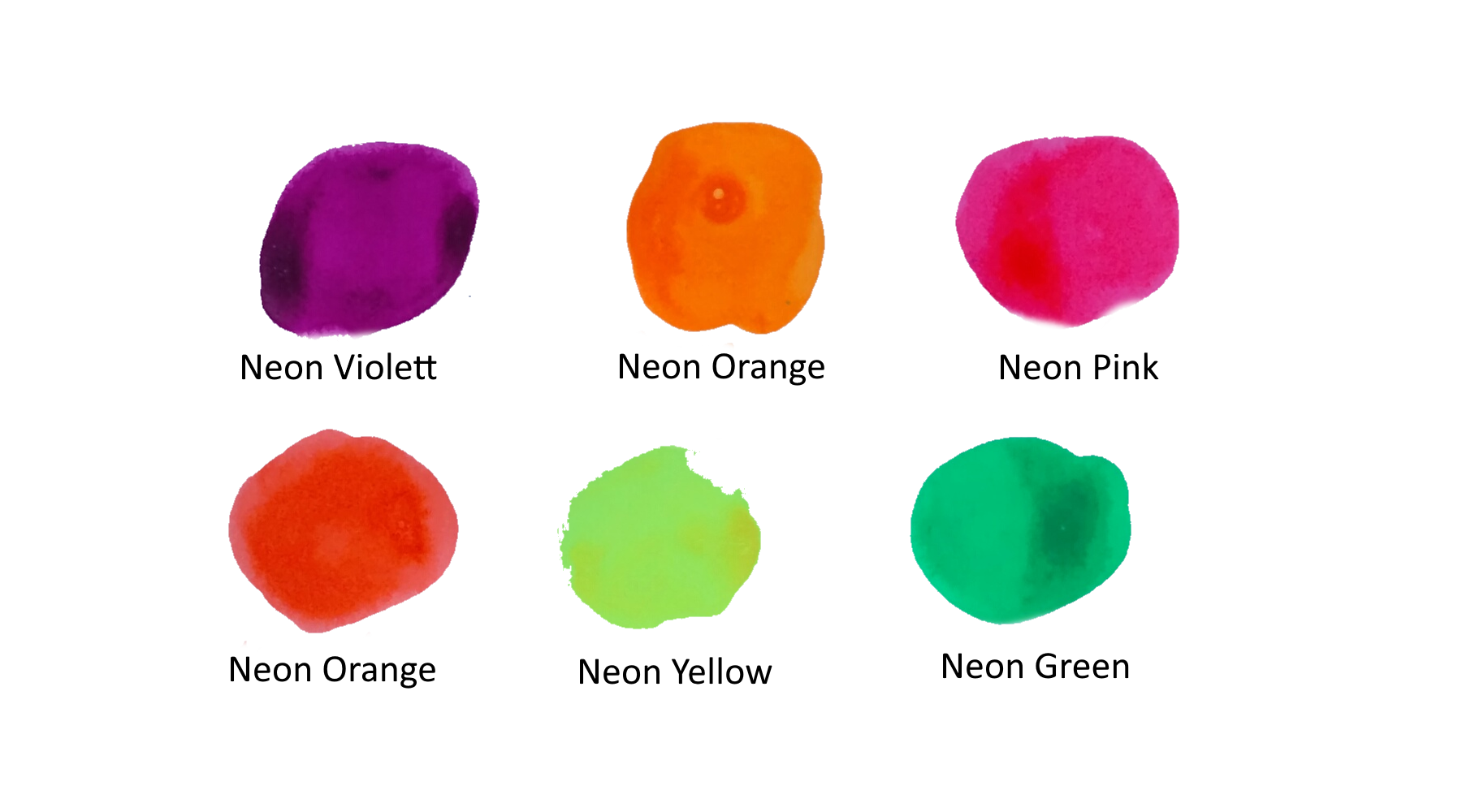 Octopus Neon Ink Sample Set  Octopus Neon Ink Sample Set