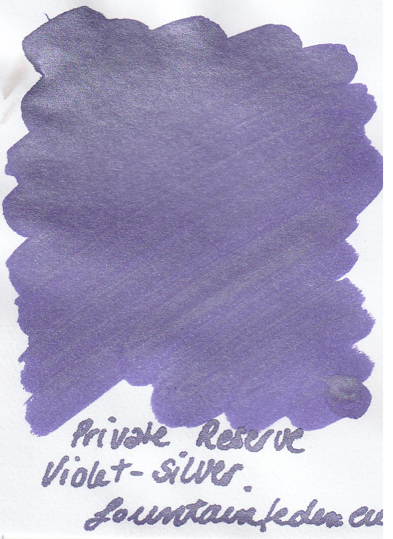 Private Reserve Pearlescent - Violet Silver Ink Sample 2ml 