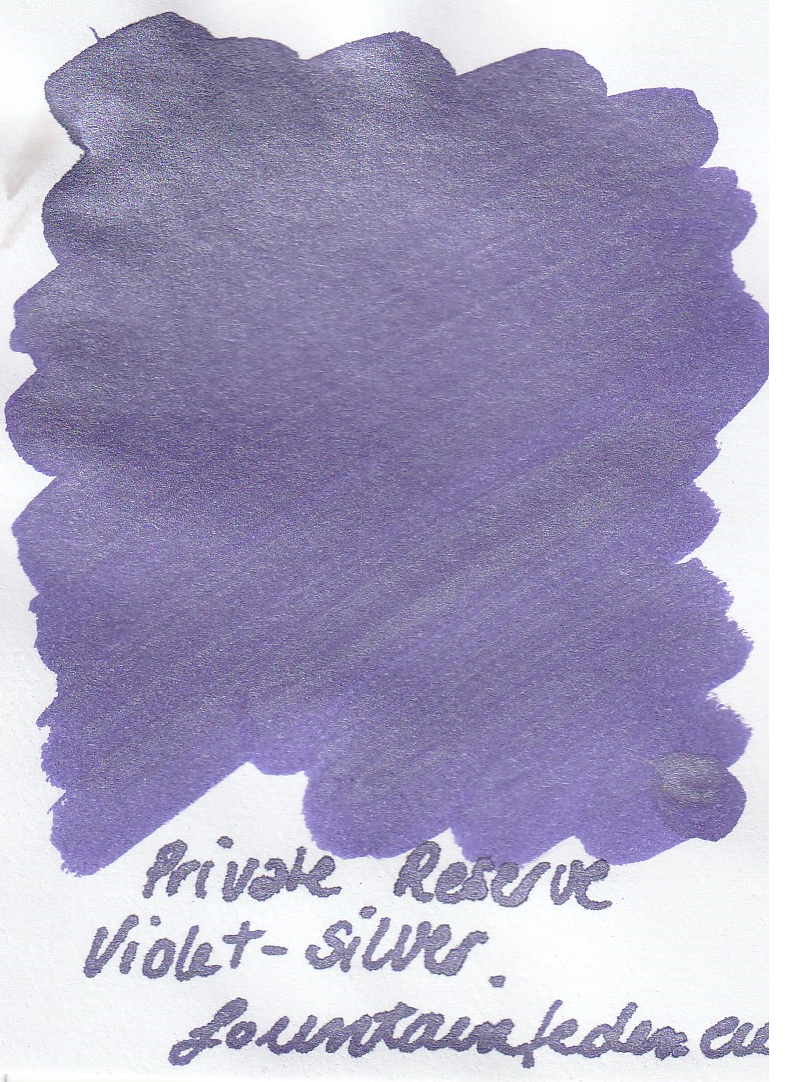 Private Reserve Pearlescent - Violet Silver Ink Sample 2ml  Private Reserve Pearlescent - Violet Silver Ink Sample 2ml