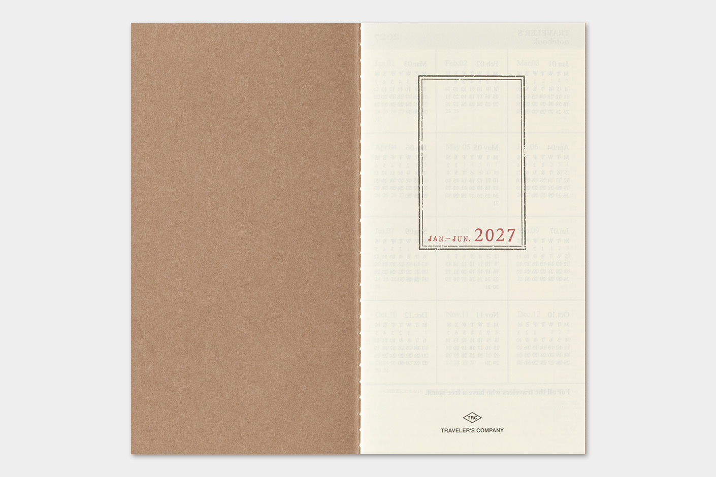 Traveler`s Company 2027 - Weekly plus Memo Refill Regular Size