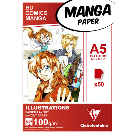 Clairefontaine Manga Layout Block A5