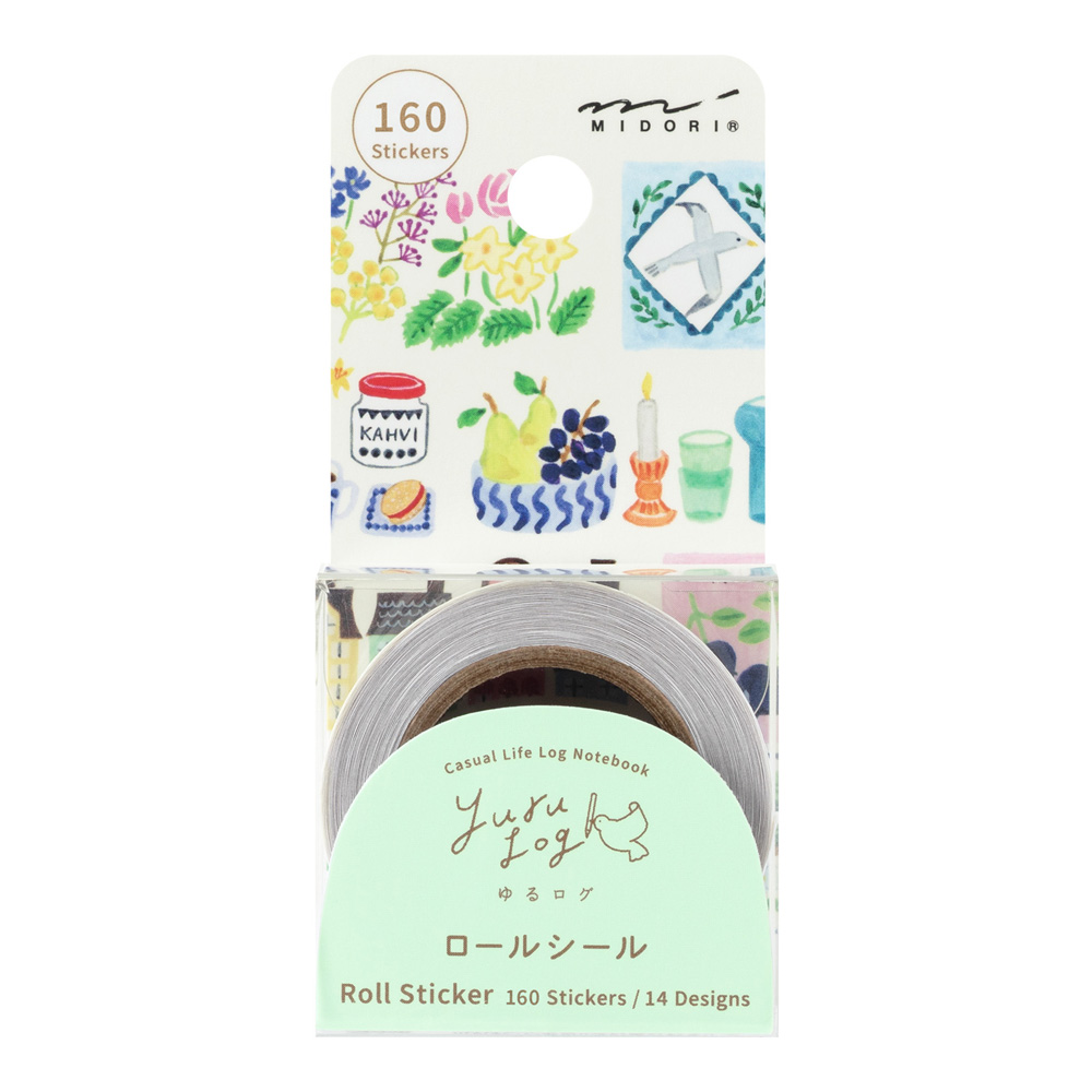 Midori Yuru Log Vol.3 Roll Sticker Stamps