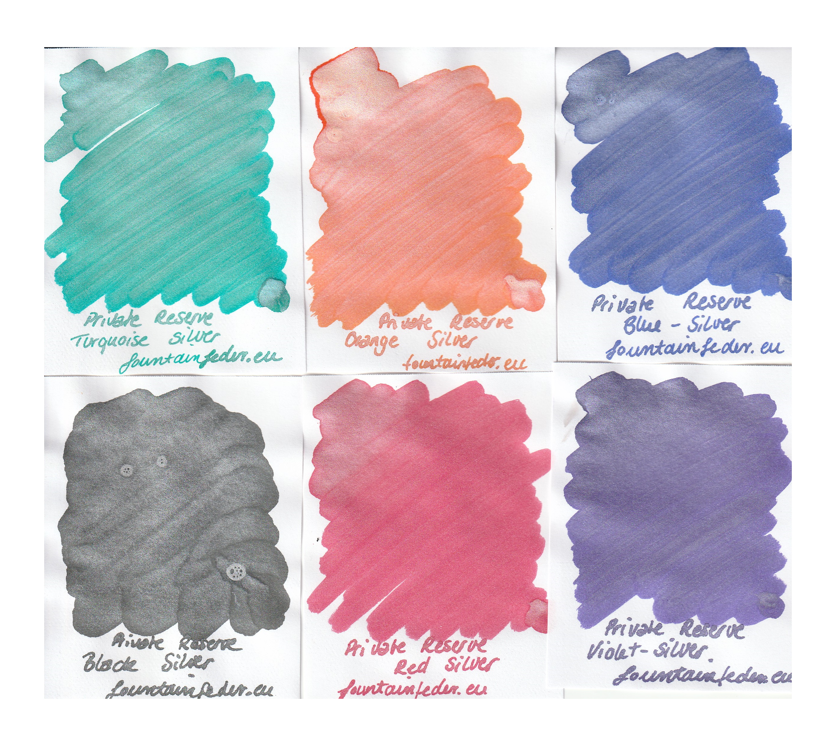 Private Reserve Pearlescent Ink Sample Set Private Reserve Pearlescent Ink Sample Set
