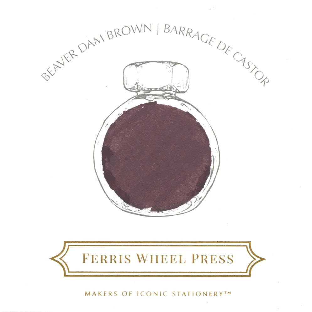 Ferris Wheel Press - Beaver Dam Brown Ink Sample 2ml