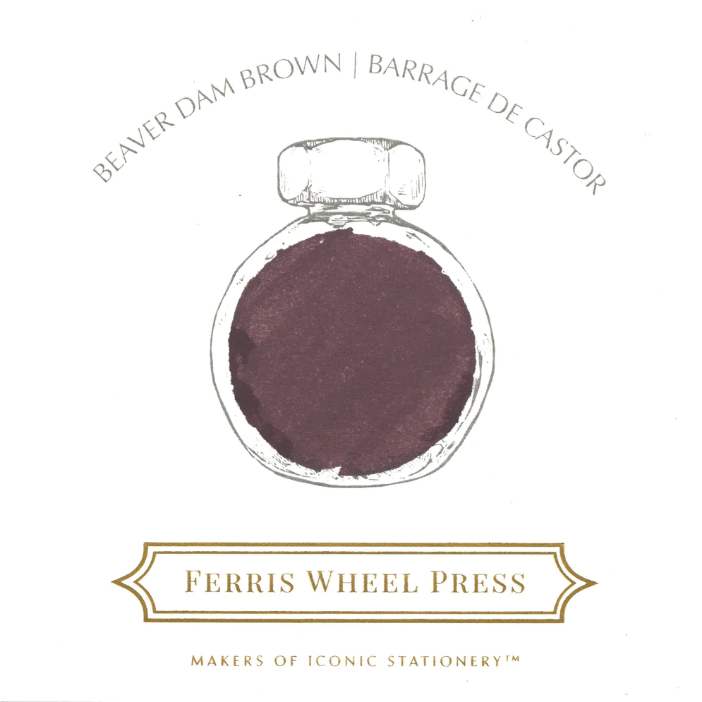 Ferris Wheel Press - Beaver Dam Brown Ink Sample 2ml Ferris Wheel Press - Beaver Dam Brown Ink Sample 2ml