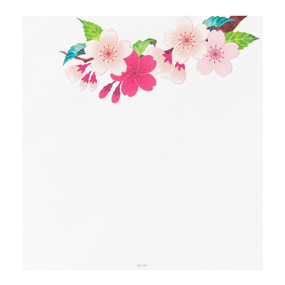 Midori Seasonal Stationery - Cherry Blossom