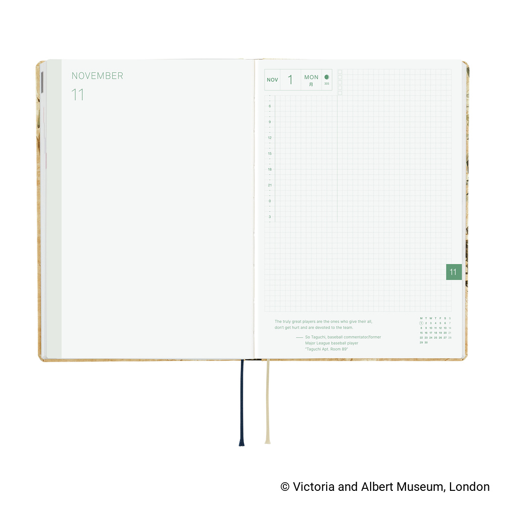 Hobonichi The V&A Series: Vine - 2027