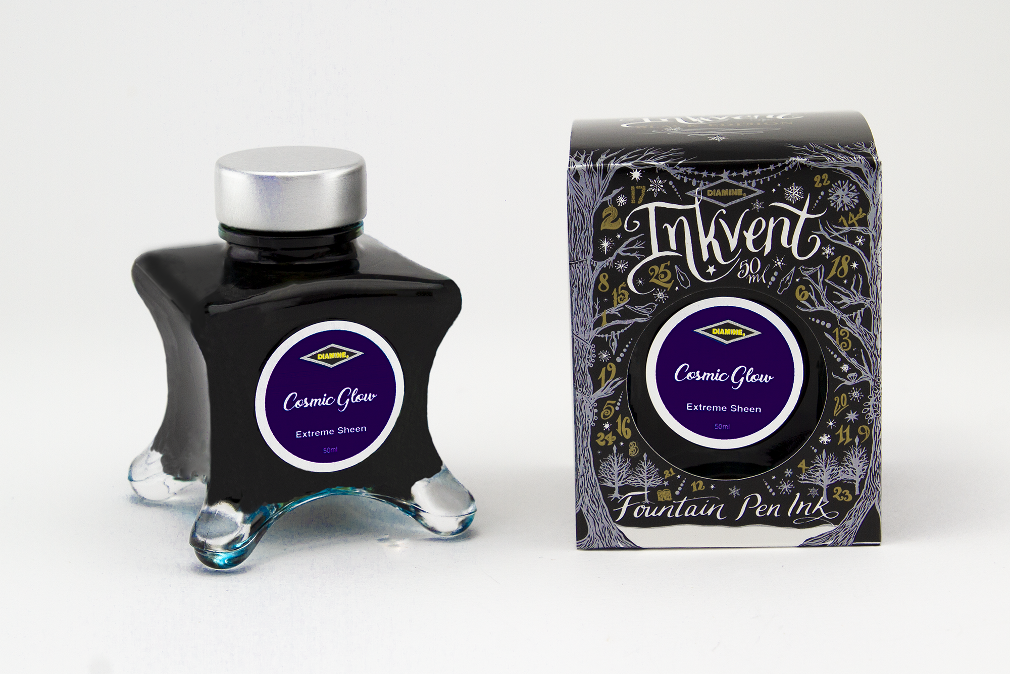 Diamine Inkvent Black Edition - Cosmic Glow 50ml  Diamine Inkvent Black Edition - Cosmic Glow 50ml