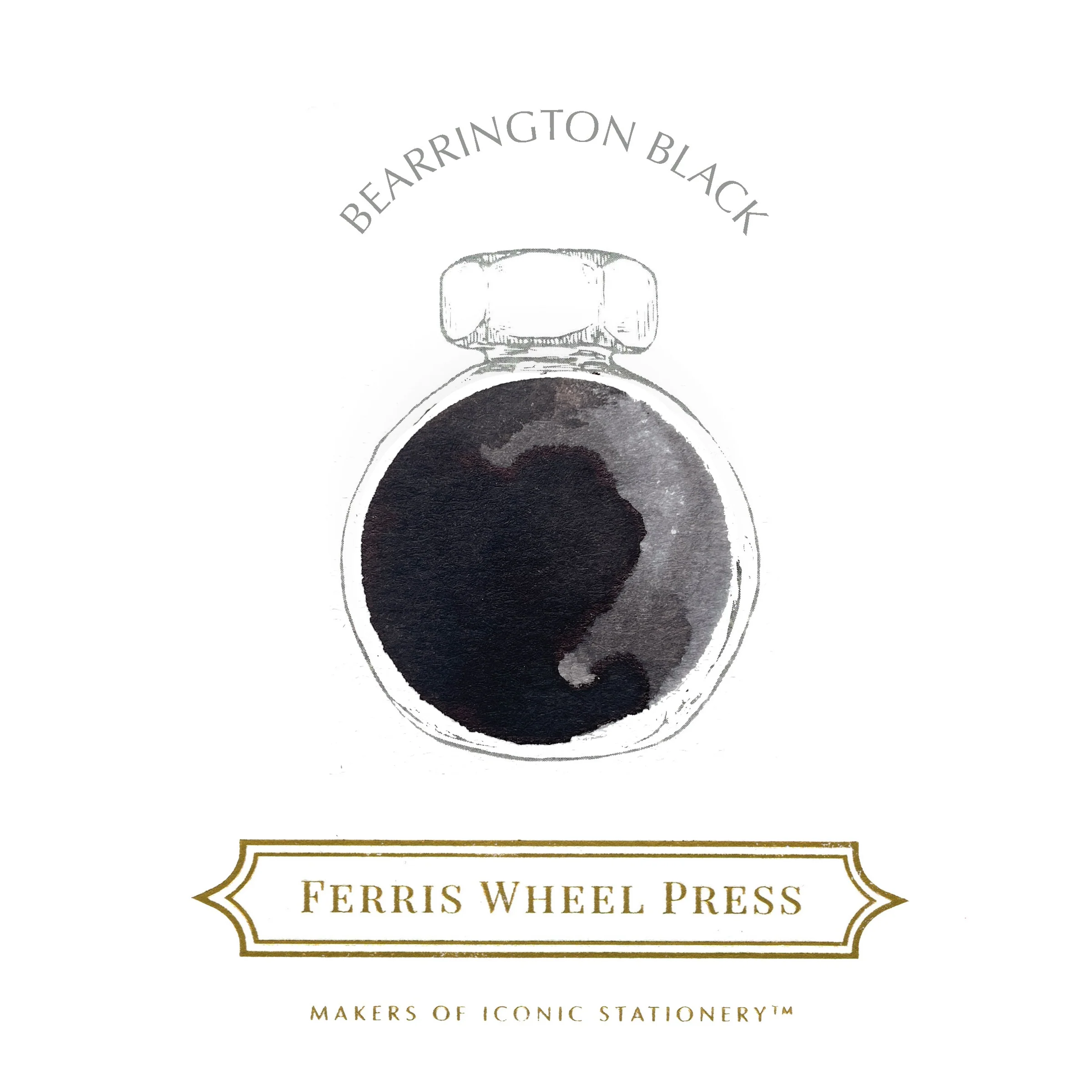 Ferris Wheel Press - Bearrington Black Ink Sample 2ml  Ferris Wheel Press - Bearrington Black Ink Sample 2ml