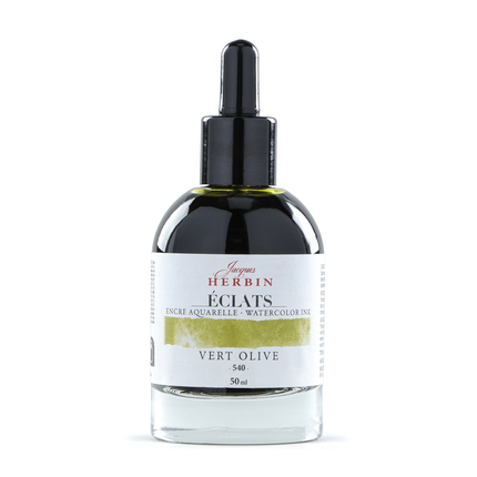 Jacques Herbin Aquarelltine Éclats - Olive 50ml   Jacques Herbin Aquarelltine Éclats - Olive 50ml