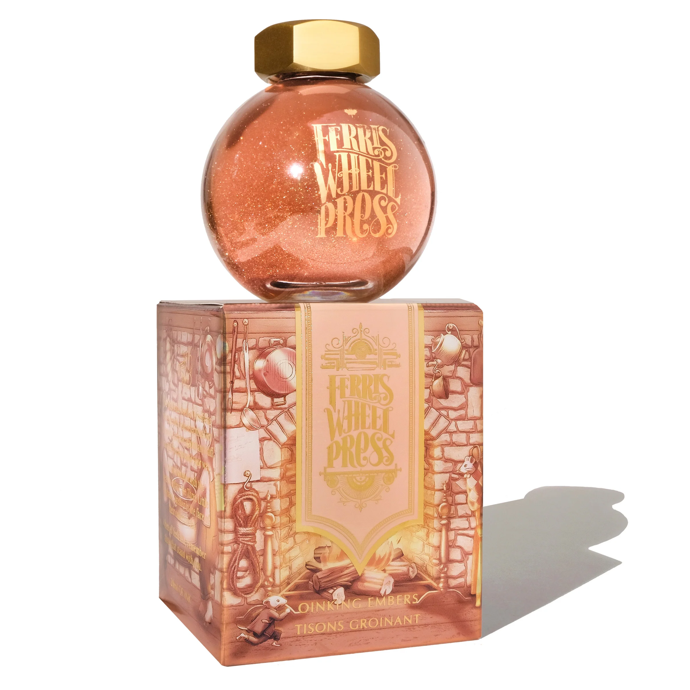 Ferris Wheel Press - The Three Little Pigs - Oinking Embers Ink 85ml