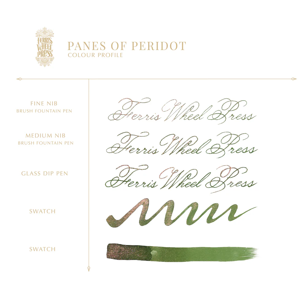 Ferris Wheel Press - The Book of Knights Series - Panes of Peridot 85ml